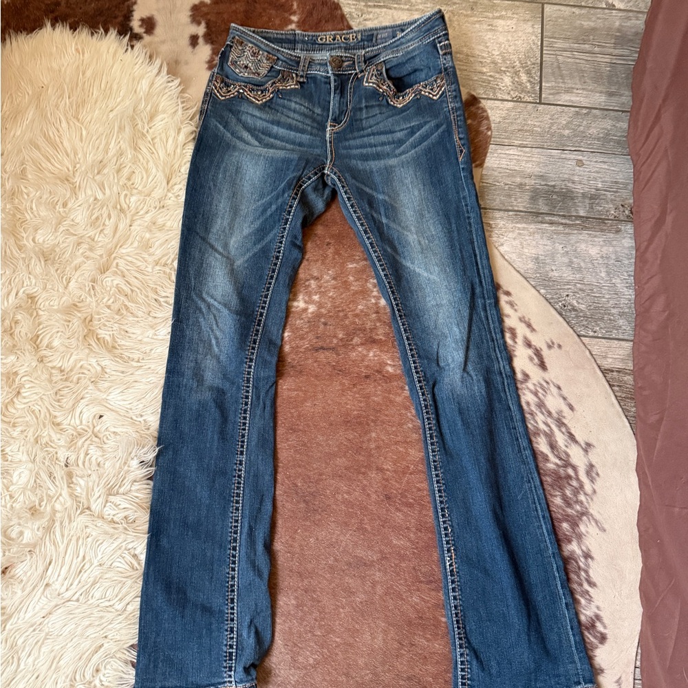 Grace Denim Flare Jeans for Women